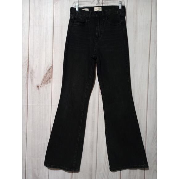 Universal Thread‎ Jeans Ladies 6 Black High Rise Flare - Picture 1 of 7